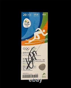 Fastest Man Alive Usain Bolt Signed Rio 2016 Olympic Ticket COA Proof Photo 4