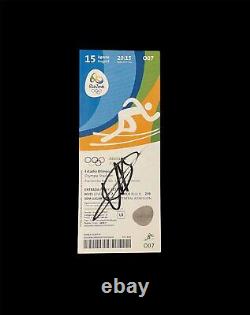 Fastest Man Alive Usain Bolt Signed Rio 2016 Olympic Ticket COA Proof Photo 5