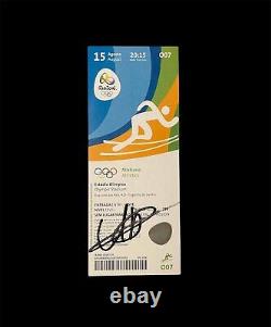 Fastest Man Alive Usain Bolt Signed Rio 2016 Olympic Ticket COA Proof Photo 8