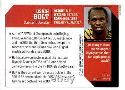 Fastest Man Alive Usain Bolt Signed Sports Illustrated Card COA Proof Photo