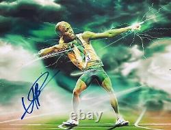 Jamaica Olympic Sprinter Usain Bolt Signed 8.5x11 Photo Picture Gold Medal PROOF