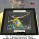 Usain Bolt Autographed Hand Signed 8x10 Photo in Matted Frame withBeckett BAS COA