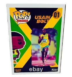 Usain Bolt Jamaica Signed Funko Pop Figure Olympics Fastest Man Jsa Coa
