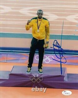 Usain Bolt Jamaica Sprinter Olympic Gold Autographed Signed Photo 8x10 Jsa Coa
