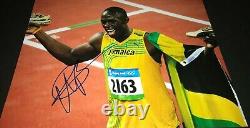 Usain Bolt Olympic Track Star Autographed Signed 11x14 Photo Proof 100 Rio 2