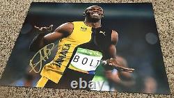 Usain Bolt Signed 11x14 Photo 2016 Rio Olympics with proof