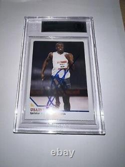 Usain Bolt Signed 2008 SI For Kids Trading Card Rookie Gold Medal Beckett #2