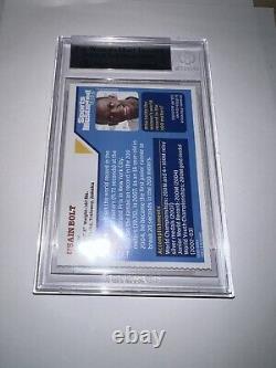 Usain Bolt Signed 2008 SI For Kids Trading Card Rookie Gold Medal Beckett #3