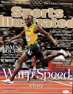 Usain Bolt Signed (2012 London Olympics) Sports Illustrated 11x14 Photo JSA