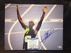 Usain Bolt Signed 2016 RIO Olympics 11x14 Photo 9 Gold Medals Jamaica Beckett #2