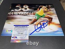 Usain Bolt Signed 2016 RIO Olympics 8x10 Photo 9 Gold Medals Jamaica PSA/DNA #21