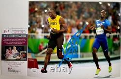 Usain Bolt Signed 2016 Summer Olympics Rio 8x10 Photo C Autograph JSA COA