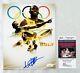Usain Bolt Signed 8x10 Olympics Gold Photo JSA 1 COA