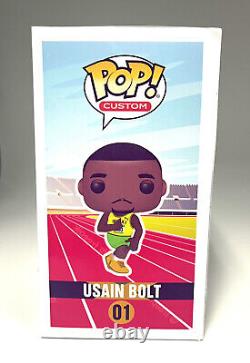 Usain Bolt Signed Autograph Olympics Funko Pop O1 Beckett Bas Coa Jamaica