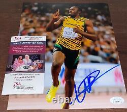 Usain Bolt Signed Autographed 8x10 Photo Olympic Gold Rio JSA N5