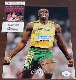 Usain Bolt Signed Autographed 8x10 Photo Olympic Gold Rio JSA N9