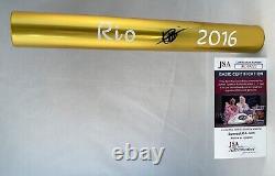 Usain Bolt Signed Baton 2016 Rio Olympics JSA 9 COA