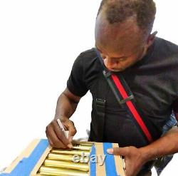 Usain Bolt Signed Gold Baton COA Exact Proof Photo