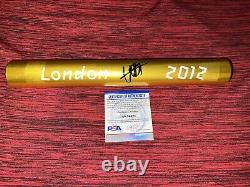 Usain Bolt Signed Gold Baton Fastest Man Ever Jamaica London 2012 PSA/DNA #11
