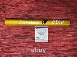 Usain Bolt Signed Gold Baton Fastest Man Ever Jamaica London 2012 PSA/DNA #5