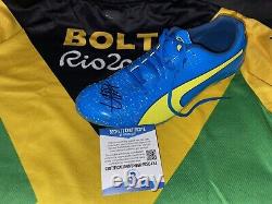 Usain Bolt Signed Official Puma Evospeed Cleat Size 8 Fastest Man Beckett #2