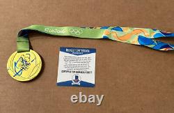 Usain Bolt Signed Replica 2016 Olympic Gold Medal Beckett Certified