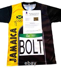 Usain Bolt Signed Rio Olympics Jamaica Jersey Authentic Autograph Beckett Bas
