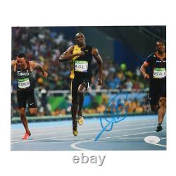 Usain Bolt Signed Team Jamaica 8x10 Photo (JSA)
