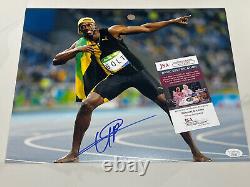 Usain Bolt hand signed 11x14 photo Jamaica Olympics Gold JSA CERT #3