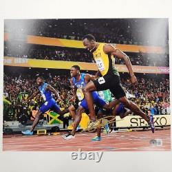 Usain Bolt signed 11x14 Photo #2 Olympics autograph (B) Beckett BAS Holo